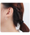 Silver Hoop Earring HO-2514